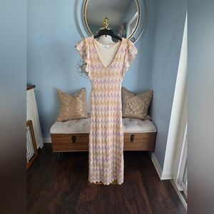 Derek Lam 10 Crosby Crochet Knit Dress